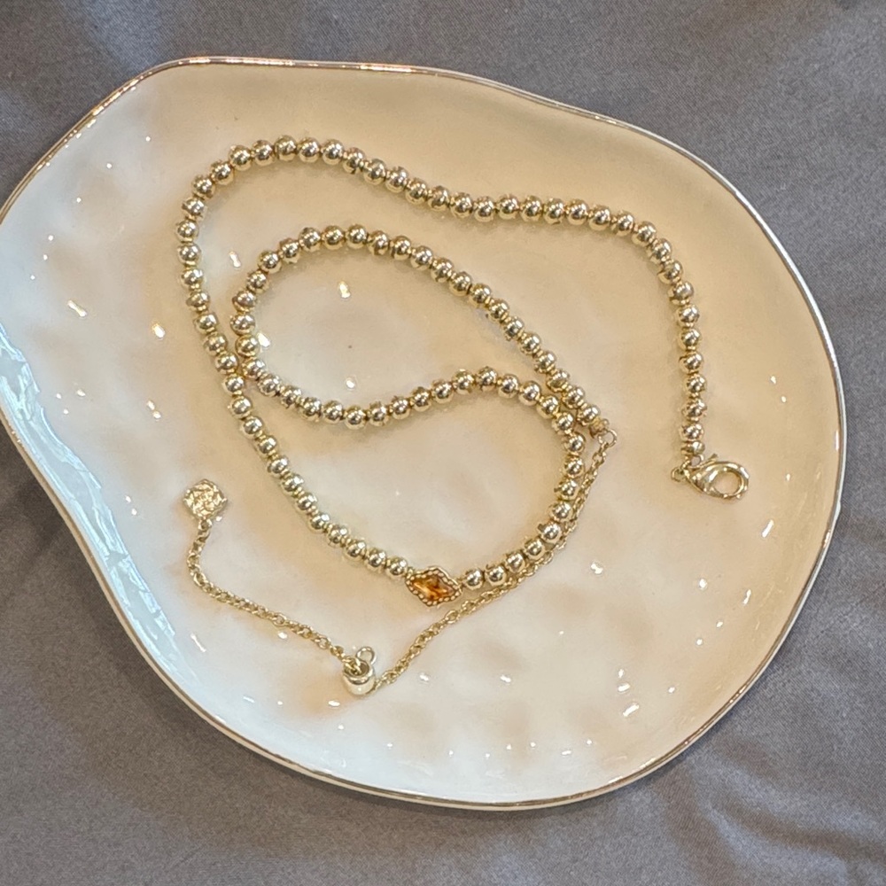 Kendra Scott Gold Beaded Necklace